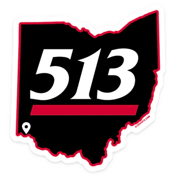 513 Cincinnati Uptown Sticker